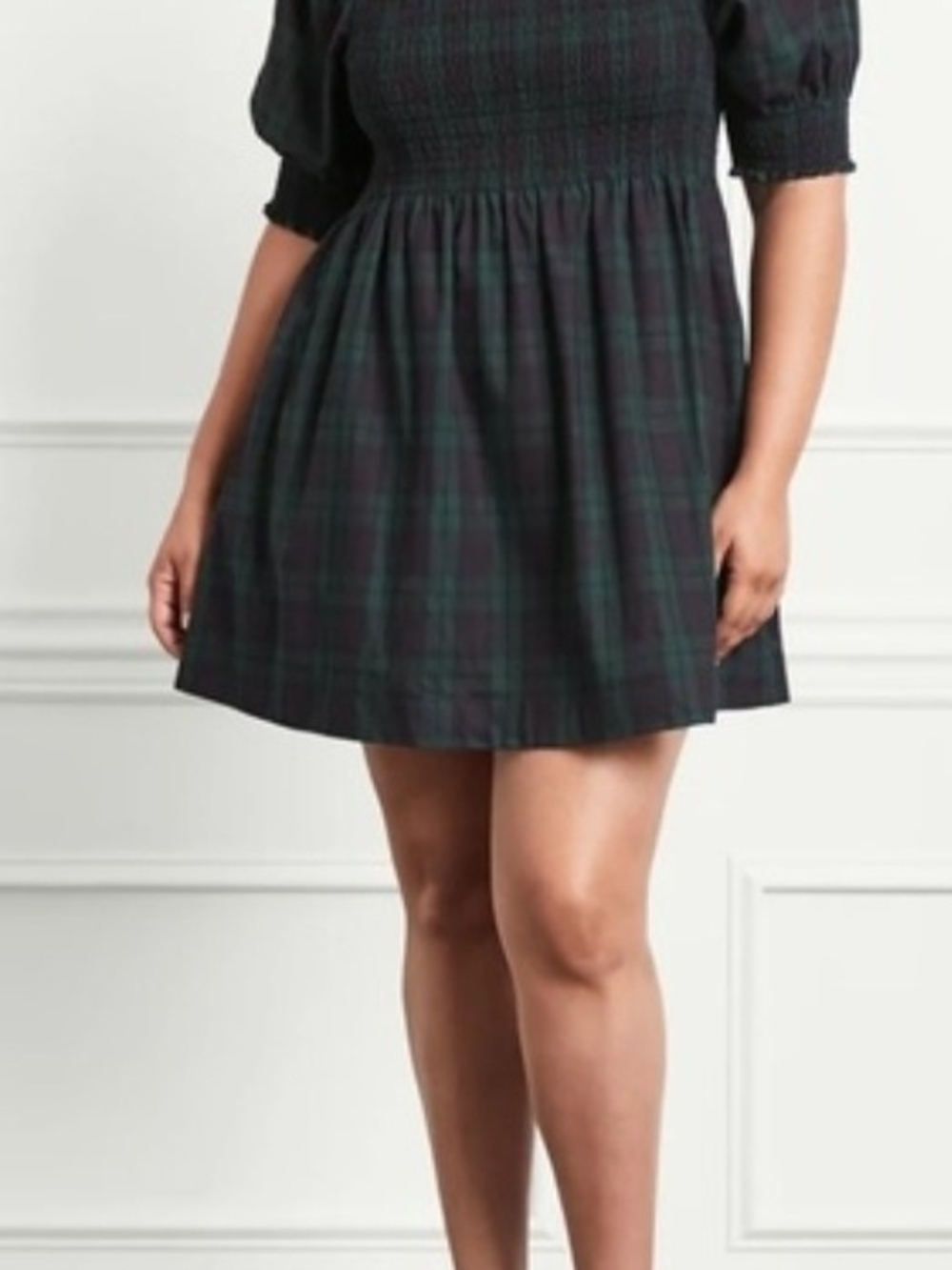 Hill House Athena Dress In Blackwatch Plaid-medium - Picture 4 of 4